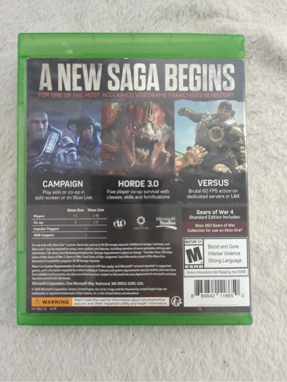 Gears of War 4 Xbox One Game